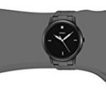 Fossil Men Minimalist Carbon Series Quartz Stainless Steel Diamond Accent Dress Watch