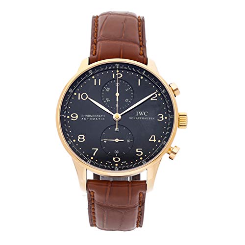 IWC Portugieser Mechanical (Automatic) Black Dial Mens Watch IW3714-15 (Certified Pre-Owned)