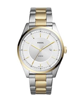 Fossil Men's Mathis Quartz Watch with Stainless-Steel Strap, Gold, 21 (Model: FS5426)