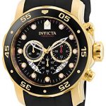 Invicta Men's 6981 Pro Diver Analog Swiss Chronograph Black Polyurethane Watch