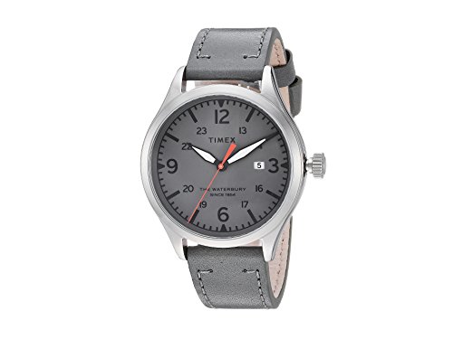 Timex Men's Waterbury Traditional 3-Hand with Date Grey Discount