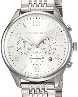 Michael Kors Men's Merrick Watch, 42mm, Silver, One Size