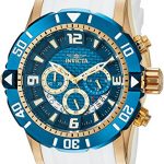 Invicta Men's Pro Diver Stainless Steel Quartz Diving Watch with Polyurethane Strap, Two Tone, 24 (Model: 23707)
