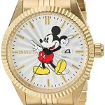 Invicta Men's Disney Limited Edition Quartz Watch with Stainless-Steel Strap, Gold, 8 (Model: 22770)