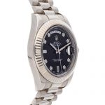 Rolex Day-Date II Mechanical (Automatic) Black Dial Mens Watch (Certified Pre-Owned)