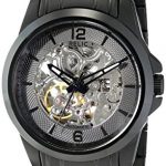 Relic by Fossil Men's Cameron Automatic Self-Winding Stainless Steel IP Skeleton Dial Watch, Color: Black (Model: ZR12110)