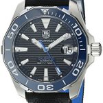 TAG Heuer Men's Aquaracr Analog Display Swiss Automatic Black Watch