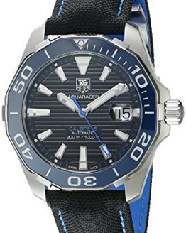 TAG Heuer Men's Aquaracr Analog Display Swiss Automatic Black Watch