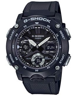 Men's Casio G-Shock Carbon Core Guard Black Analog-Digital Watch GA2000S-1A