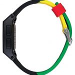 NIXON Base Tide A1108 - Rasta - 104M Water Resistant Men's Digital Surf Watch