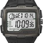 Timex Men Grid Shock LCD/Black Dial with Black Resin Strap Watch