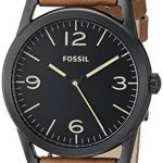 Fossil Men's ' Ledger Quartz Stainless Steel and Leather Watch, Color:Brown (Model: BQ2305)