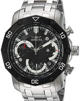 Invicta Men's Pro Diver Quartz Watch with Stainless-Steel Strap, Silver, 26 (Model: 22760)