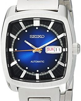 Seiko Men's RECRAFT Series Automatic-self-Wind Watch with Stainless-Steel Strap, Silver, 21 (Model: SNKP23)