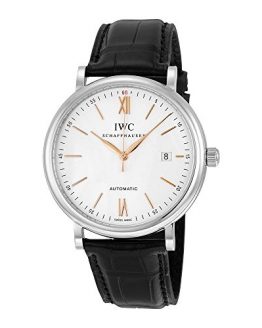 IWC Men's Swiss Automatic Watch with Stainless Steel Strap, Black (Model: IW356517)