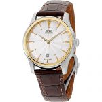 Oris Artelier Automatic Silver Dial Brown Leather Mens Watch 73376704351LS