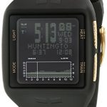 Vestal Men's BRGOLD Brig Tide & Train: Special Edition 14k Gold Watch with Black Plastic Band