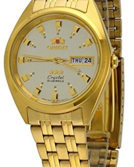 Orient #FAB00001C Men's 3 Star Standard Gold Tone Champagne Dial Automatic Watch
