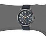 Tommy Hilfiger Men's Casual Stainless Steel Quartz Watch with Leather Strap, Black