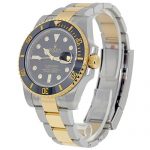 Rolex Submariner Stainless Steel Yellow Gold Watch Diamond Dial
