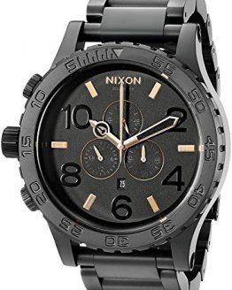 NIXON Men's A083957 51-30 Black Stainless Steel Chrono Watch
