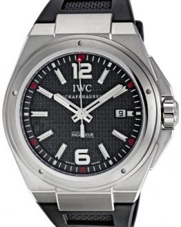 IWC Men's IW323601 Ingenieur Mission Earth Black Textured Dial Watch
