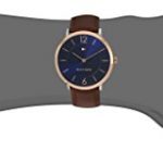 Tommy Hilfiger Men's Sophisticated Sport Stainless Steel Quartz Watch with Leather Strap, Brown