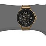 Armani Exchange AX1511 Men's Chronograph Watch - Gold-tone Stainless Steel, Black Dial, 330 ft Water Resistant