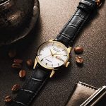 ROCOS Men's Automatic Mechanical Watch Luxury Gold Stainless Steel Wrist Watches for Men Classic