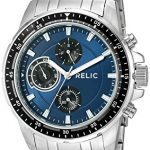 Relic by Fossil Men's Heath Dress Watch - Quartz Movement, Stainless Steel, Silver-Tone Color.
