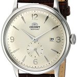 Orient Men's Bambino Small Seconds Stainless Steel Japanese-Automatic Watch with Leather Strap, Brown, 20 (Model: RA-AP0003S10A