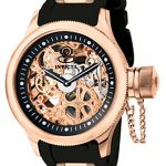 Invicta Men's 1090 Russian Diver Rose Gold-tone Stainless Steel Skeleton Watch