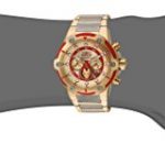 Invicta Marvel Iron Man Edition Gold Dial Chronograph Stainless Steel Men's Watch