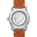 Fossil Men's The The Commuter Auto Stainless Steel Mechanical-Hand-Wind Leather Strap