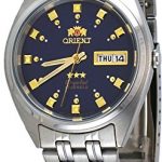 Orient #FAB00009D Men's 3 Star Stainless Steel Dark Blue Dial Self Wind Automatic Watch