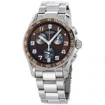 Victorinox Swiss Army Classic Brown Dial SS Chrono Quartz