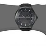 Armani Exchange Men's Dress Black Leather Watch