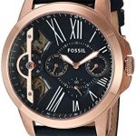 Fossil Mens ME1162 Grant Twist Three-Hand Blue Leather Watch