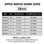Twist-O-Flex Black Stainless Steel Band for Apple Watch 38mm/40mm