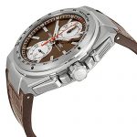 IWC Ingenieur Chronograph Silberpfeil Brown Dial Leather Strap Automatic Mens Watch