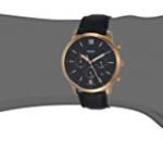 Fossil Men's Neutra Chrono Stainless Steel Quartz Watch with Leather Calfskin Strap, Black