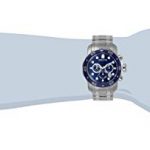 Invicta Men's Pro Diver Collection Analog Chinese Quartz Chronograh Silver-Tone/Blue Stainless Steel Watch