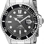 Invicta Men's Pro Diver Quartz Watch with Stainless Steel Strap, Silver, 22 (Model: 30018)