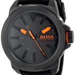 HUGO BOSS Orange Men's 1513004 New York Black Stainless Steel Watch