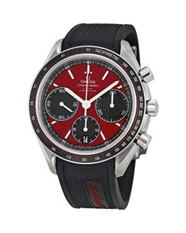 Omega Speedmaster Racing Automatic Chronograph Red Dial Stainless Steel Mens Watch 32632405011001