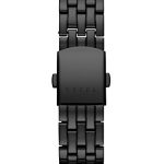 GUESS Stainless Steel Black Ionic Plated Bracelet Watch with Rose Gold-Tone Markers