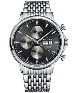 Edox Men's 01120 3M Gin Les Bemonts Analog Display Swiss Automatic Silver Watch