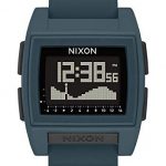 NIXON Base Tide Pro A1218 - Dark Slate - 106M Water Resistant Men's Digital Surf Watch (42mm Watch Face, 24mm Pu/Rubber/Silicone Band)