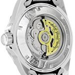 Invicta Men's Pro Diver Collection Automatic Watch, Silver-Tone/Black Dial/Half Open Back