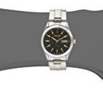 Seiko Men's SNE047 Two-Tone Solar Black Dial Watch